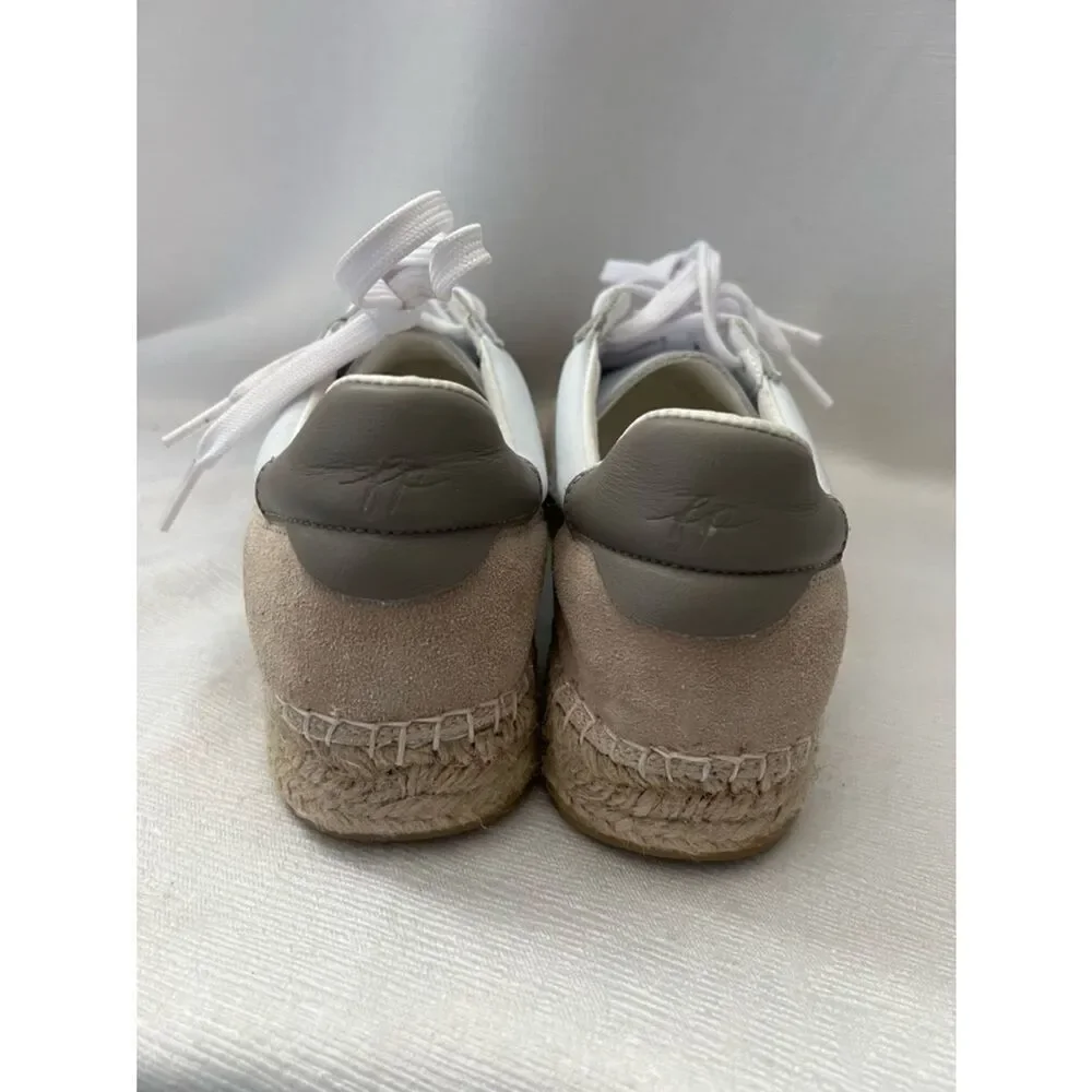 Free People Serendipity Sneakers Women's White & Beige Casual Espadrille Size 41